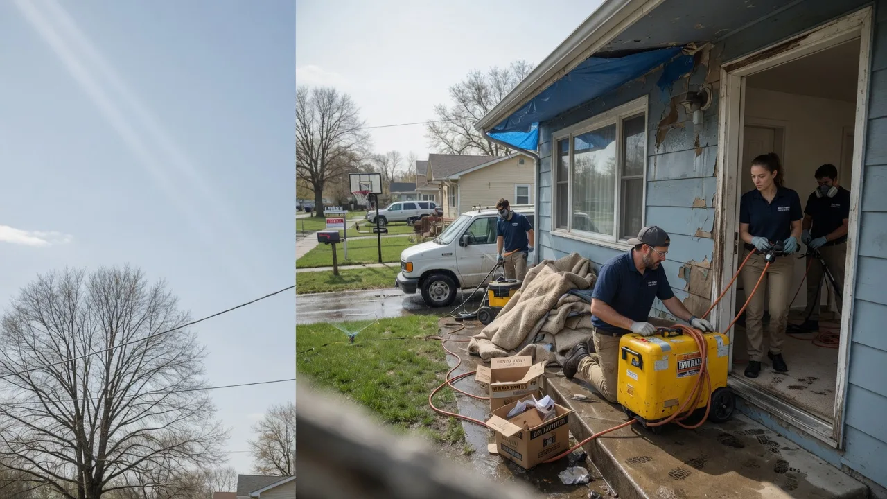 Basement Flood Cleanup in Danville, KS near me